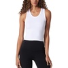 image:image90 Degree By Reflex 3Pack Seamless Ribbed Tank Tops for Women  Short Length Mid Length and Full Length Tank VarietiesWhiteWhiteWhite