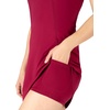 image:image90 Degree By Reflex Airlux Courtside Utility Dress with Builtin BraBeet Red