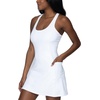 image:image90 Degree By Reflex Airlux Courtside Utility Dress with Builtin BraWhite