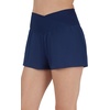 image:image90 Degree By Reflex Crossover Waist Flowy Skort with Built in ShortsNaval Academy