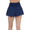 image:image90 Degree By Reflex Crossover Waist Flowy Skort with Built in ShortsNaval Academy