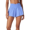 image:image90 Degree By Reflex Crossover Waist Flowy Skort with Built in ShortsPersian Jewel