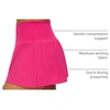 image:image90 Degree By Reflex Crossover Waist Flowy Skort with Built in ShortsPink Peacock