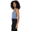 image:image90 Degree By Reflex Everyday Cloud Support Crop Tank with Builtin BraSymphony Blue
