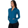 image:image90 Degree By Reflex Full Zip Running Track Jacket Lightweight Athletic Slim Fit Jacket with ThumbholesBlue Topaz