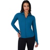 image:image90 Degree By Reflex Full Zip Running Track Jacket Lightweight Athletic Slim Fit Jacket with ThumbholesBlue Topaz