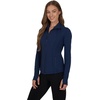 image:image90 Degree By Reflex Full Zip Running Track Jacket Lightweight Athletic Slim Fit Jacket with ThumbholesDark Navy