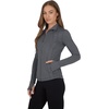 image:image90 Degree By Reflex Full Zip Running Track Jacket Lightweight Athletic Slim Fit Jacket with ThumbholesHeather Charcoal