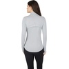 image:image90 Degree By Reflex Full Zip Running Track Jacket Lightweight Athletic Slim Fit Jacket with ThumbholesHeather Grey
