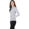 image:image90 Degree By Reflex Full Zip Running Track Jacket Lightweight Athletic Slim Fit Jacket with ThumbholesHeather Grey