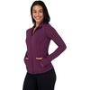 image:image90 Degree By Reflex Full Zip Running Track Jacket Lightweight Athletic Slim Fit Jacket with ThumbholesItalian Plum