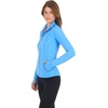 image:image90 Degree By Reflex Full Zip Running Track Jacket Lightweight Athletic Slim Fit Jacket with ThumbholesMarina Breeze