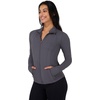 image:image90 Degree By Reflex Full Zip Running Track Jacket Lightweight Athletic Slim Fit Jacket with ThumbholesMoonless Night