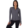 image:image90 Degree By Reflex Full Zip Running Track Jacket Lightweight Athletic Slim Fit Jacket with ThumbholesMoonless Night