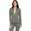 image:image90 Degree By Reflex Full Zip Running Track Jacket Lightweight Athletic Slim Fit Jacket with ThumbholesMulled Basil
