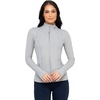 image:image90 Degree By Reflex Full Zip Running Track Jacket Lightweight Athletic Slim Fit Jacket with ThumbholesSleet