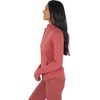image:image90 Degree By Reflex Full Zip Running Track Jacket Lightweight Athletic Slim Fit Jacket with ThumbholesTerracotta High Low Hem