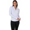 image:image90 Degree By Reflex Full Zip Running Track Jacket Lightweight Athletic Slim Fit Jacket with ThumbholesWhite