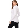 image:image90 Degree By Reflex Full Zip Running Track Jacket Lightweight Athletic Slim Fit Jacket with ThumbholesWhite Fleece Lined