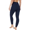 image:image90 Degree By Reflex High Waist Power Flex Tummy Control LeggingsBlackDark Navy