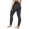 image:image90 Degree By Reflex High Waist Power Flex Tummy Control LeggingsBlackHeather Charcoal