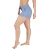 image:image90 Degree By Reflex Lightweight Lounge Heather Shorts Drawstring Casual Summer Sleep Short Shorts for WomenHeather Blue Indigo