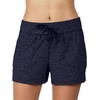 image:image90 Degree By Reflex Lightweight Lounge Heather Shorts Drawstring Casual Summer Sleep Short Shorts for WomenHeather Dark Navy
