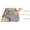 image:image90 Degree By Reflex Lightweight Lounge Heather Shorts Drawstring Casual Summer Sleep Short Shorts for WomenHeather Mulled Basil