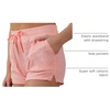 image:image90 Degree By Reflex Lightweight Lounge Heather Shorts Drawstring Casual Summer Sleep Short Shorts for WomenHeather Shell Pink