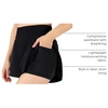 image:image90 Degree By Reflex Lightweight Workout Shorts 2 in 1 Running Yoga Gym Shorts with Inner Biker Short PocketsBlack WShort No Drawstring