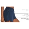 image:image90 Degree By Reflex Lightweight Workout Shorts 2 in 1 Running Yoga Gym Shorts with Inner Biker Short PocketsDark Navy WMesh