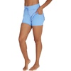 image:image90 Degree By Reflex Lightweight Workout Shorts 2 in 1 Running Yoga Gym Shorts with Inner Biker Short PocketsForever Blue WShort
