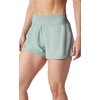 image:image90 Degree By Reflex Lightweight Workout Shorts 2 in 1 Running Yoga Gym Shorts with Inner Biker Short PocketsGreen Milieu WShort No Drawstring