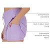 image:image90 Degree By Reflex Lightweight Workout Shorts 2 in 1 Running Yoga Gym Shorts with Inner Biker Short PocketsLavendula WShort