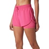 image:image90 Degree By Reflex Lightweight Workout Shorts 2 in 1 Running Yoga Gym Shorts with Inner Biker Short PocketsRaspberry Sorbet WShort