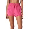 image:image90 Degree By Reflex Lightweight Workout Shorts 2 in 1 Running Yoga Gym Shorts with Inner Biker Short PocketsRaspberry Sorbet WShort