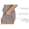 image:image90 Degree By Reflex Lightweight Workout Shorts 2 in 1 Running Yoga Gym Shorts with Inner Biker Short PocketsSatellite WShort