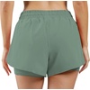 image:image90 Degree By Reflex Lightweight Workout Shorts 2 in 1 Running Yoga Gym Shorts with Inner Biker Short PocketsShadow WShort