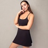 image:image90 Degree By Reflex Lux Tennis Dress with Adjustable Straps Built in Bra and ShortsBlack