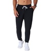 image:image90 Degree By Reflex Mens Lightweight Jogger Full Length Side Pocket Slim Fit Pant with DrawstringBlack