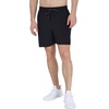 image:image90 Degree By Reflex Mens Lightweight Quick Dry Workout Short 7 Side Zipper Pocket Shorts with DrawstringBlack