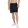image:image90 Degree By Reflex Mens Lightweight Quick Dry Workout Short 7 Side Zipper Pocket Shorts with DrawstringBlack