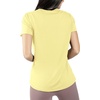 image:image90 Degree By Reflex Short Sleeve Top VNeck Soft Gym Shirt for Women  2 PackBleached LimeWhite