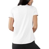 image:image90 Degree By Reflex Short Sleeve Top VNeck Soft Gym Shirt for Women  2 PackBleached LimeWhite