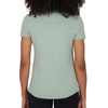 image:image90 Degree By Reflex Short Sleeve Top VNeck Soft Gym Shirt for Women  2 PackHeather Iceberg GreenWhite