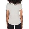 image:image90 Degree By Reflex Short Sleeve Top VNeck Soft Gym Shirt for Women  2 PackHeather Nacreous CloudWhite