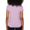 image:image90 Degree By Reflex Short Sleeve Top VNeck Soft Gym Shirt for Women  2 PackHeather Orchid HazeWhite