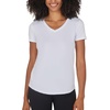 image:image90 Degree By Reflex Short Sleeve Top VNeck Soft Gym Shirt for Women  2 PackHeather Orchid HazeWhite