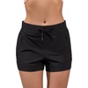 image:image90 Degree By Reflex Stretch Woven Lightweight Walking Shorts with Side PocketsBlack Zipper Pocket