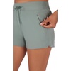 image:image90 Degree By Reflex Stretch Woven Lightweight Walking Shorts with Side PocketsChinois Green Zipper Pocket